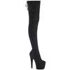 Pleaser - ADORE3008 Plateau Overknee Laarzen - Paaldans schoenen - Zwart Product image